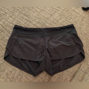 lululemon athletica Black Running Shorts with Built-In Liner
